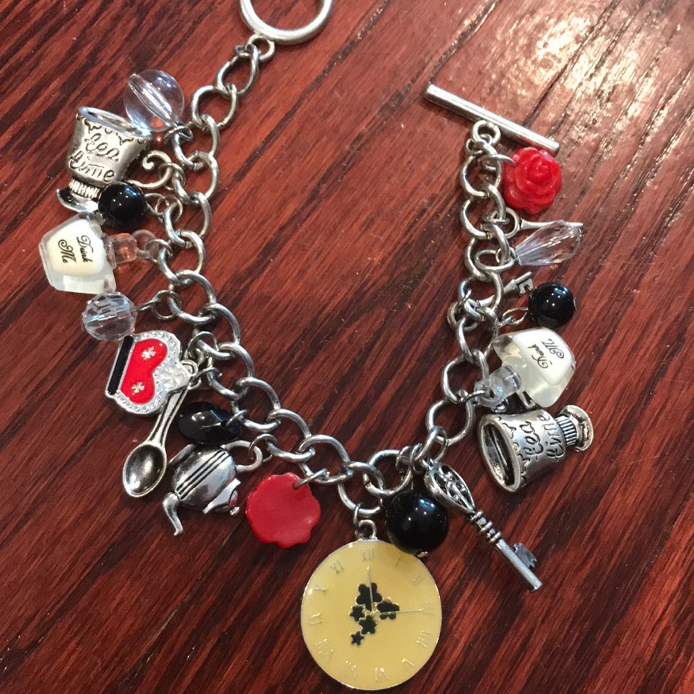 NWT Alice in Wonderland Charm Bracelet